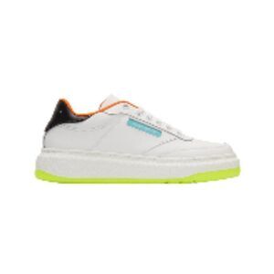 Paul Smith Hackney Flourescent Sole Sneaker White 8 NWT